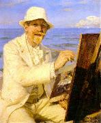 Peter Severin Kroyer Self Portrait  2222 oil painting artist